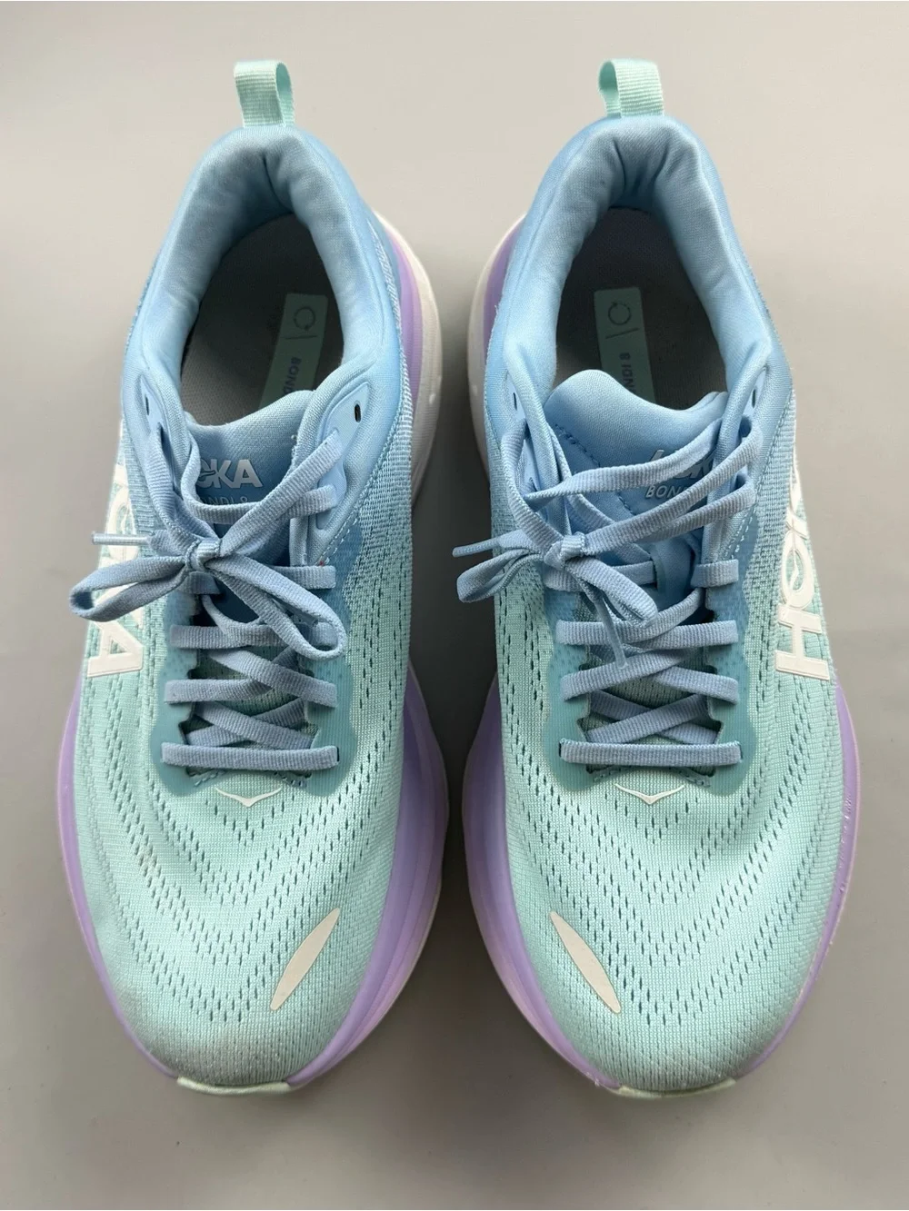 HOKA Bondi 8 Women’s Wide Running Shoes Coastal Sky Blue 9.5 / 9.5D